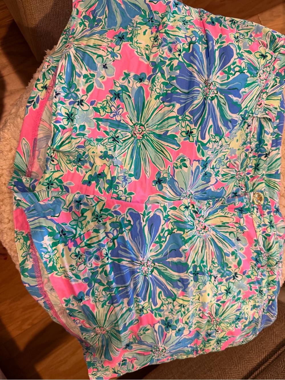 Lily Pulitzer Tropical Floral shorts in Pink, Blue & Green